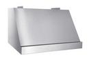 60 in. 1500 cfm Wall Mount Canopy Range Hood in Brushed Stainless Steel