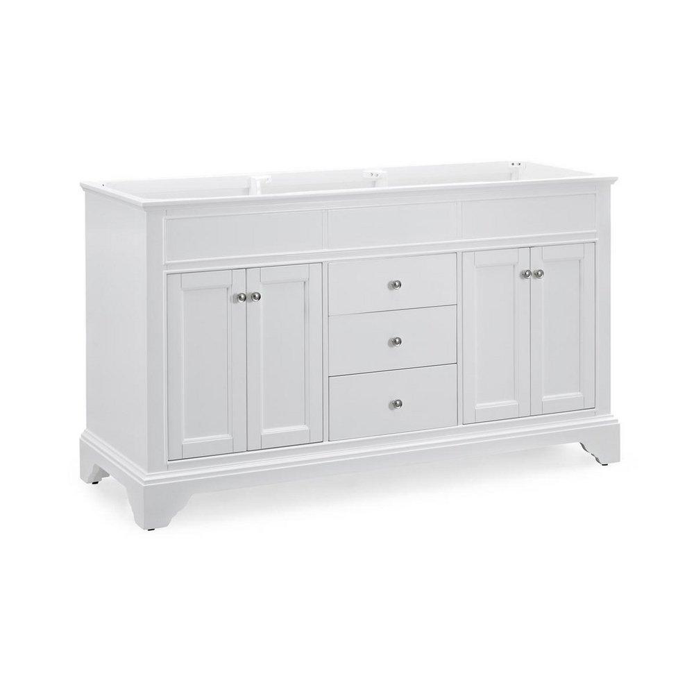 Fairmont Designs Polar White 34-1/2 x 60 in. Double Bowl Vanity 