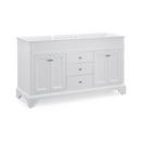 Fairmont Designs Polar White 34-1/2 x 60 in. Double Bowl Vanity 