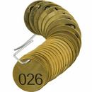 Brady Worldwide 26 - 50 Stamped Brass Valve Tag 