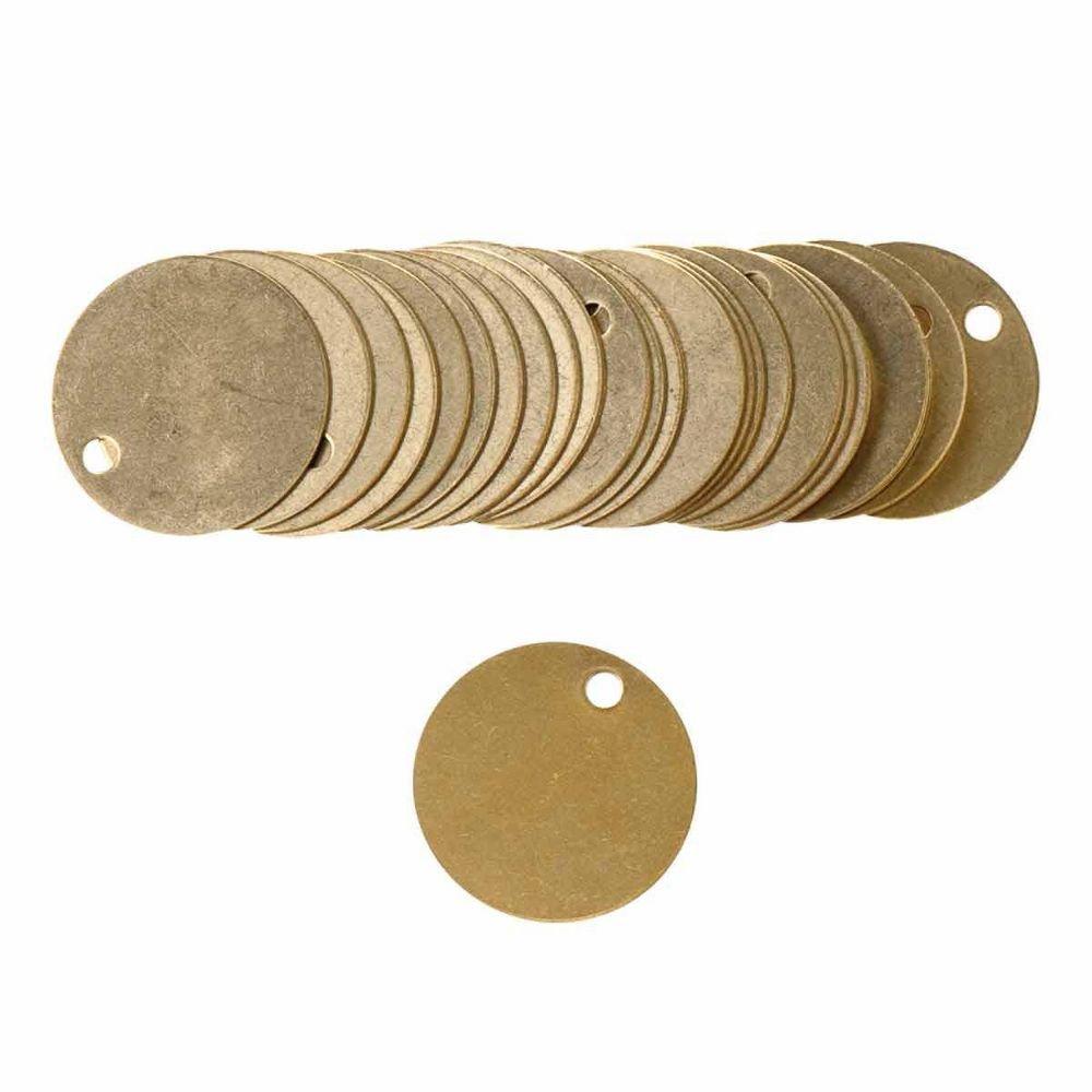 Brady Worldwide Brass 1-1/2 in. Pipe & Valve Identification Product (Pack of 25) 