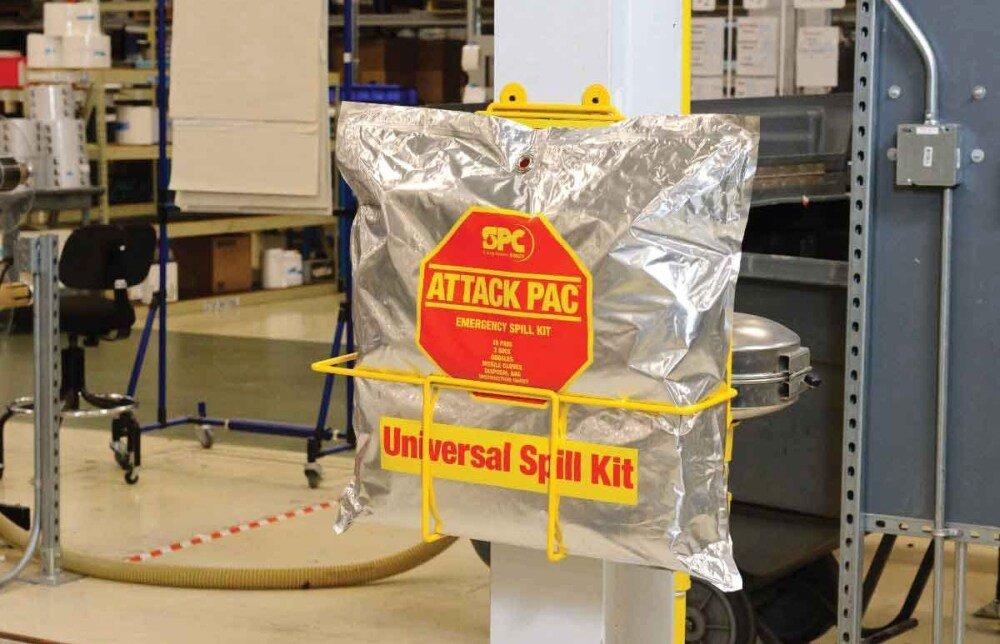 Brady Worldwide Silver 17-1/2 x 16 x 20 in. Silver Foil Spill Kit 