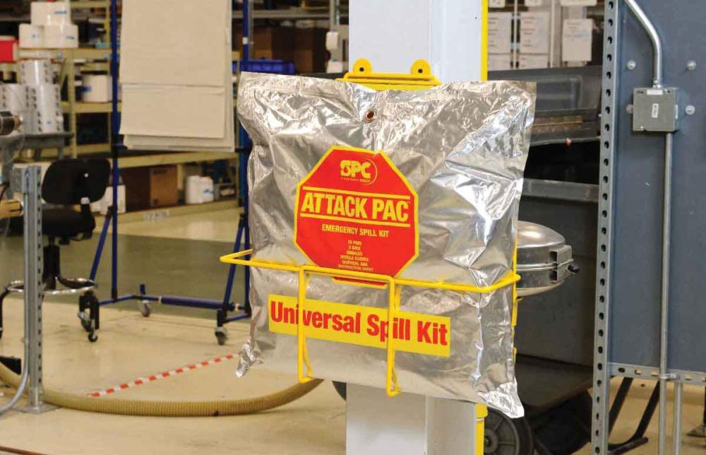 Brady Worldwide Silver 17-1/2 x 16 x 20 in. Silver Foil Spill Kit 