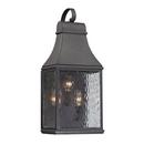 60W 3-Light Candelabra E-12 Incandescent Outdoor Wall Sconce in Charcoal 