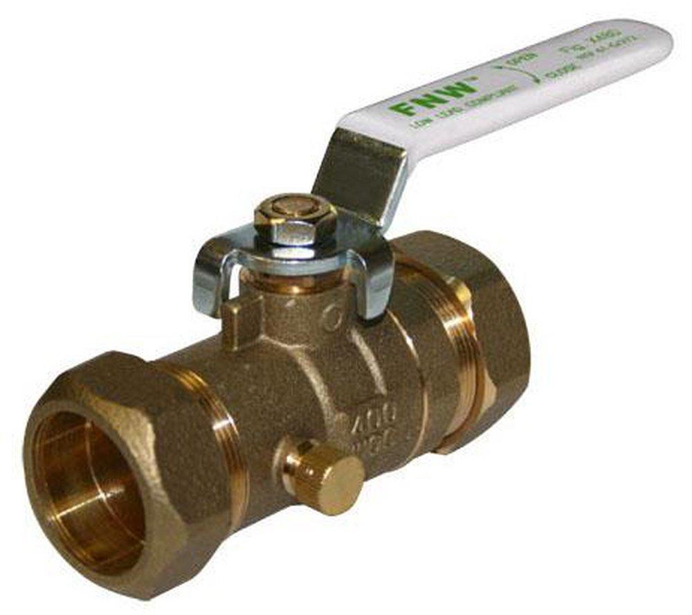FNW&reg; Forged Brass Standard Port Compression 400# Ball Valve 