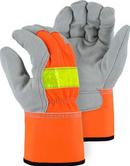 Majestic Glove Grey Guard Split Orange CWHD Gloves With Insulating Extra Large 