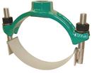 8 x 1 in. IP Ductile Iron, Stainless Steel and Rubber Single Strap Saddle