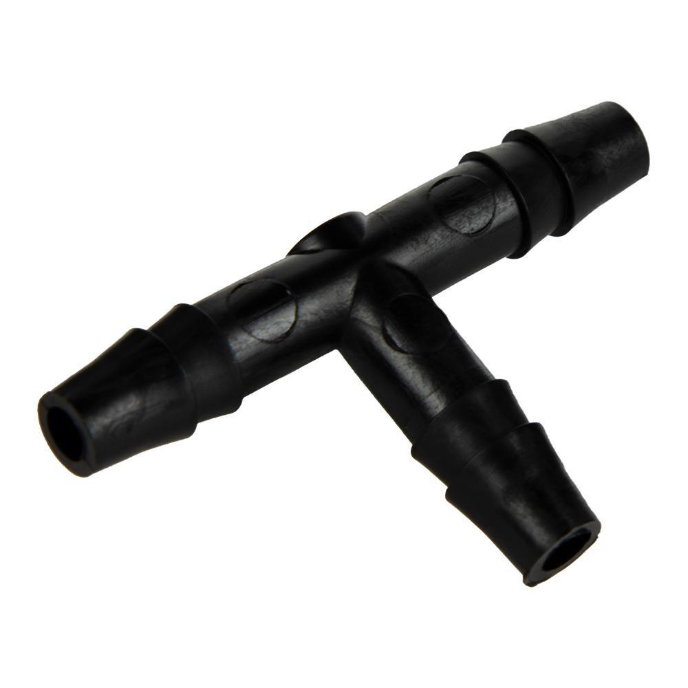 United States Plastic Black ID Hose Barbed Straight HDPE Tee 