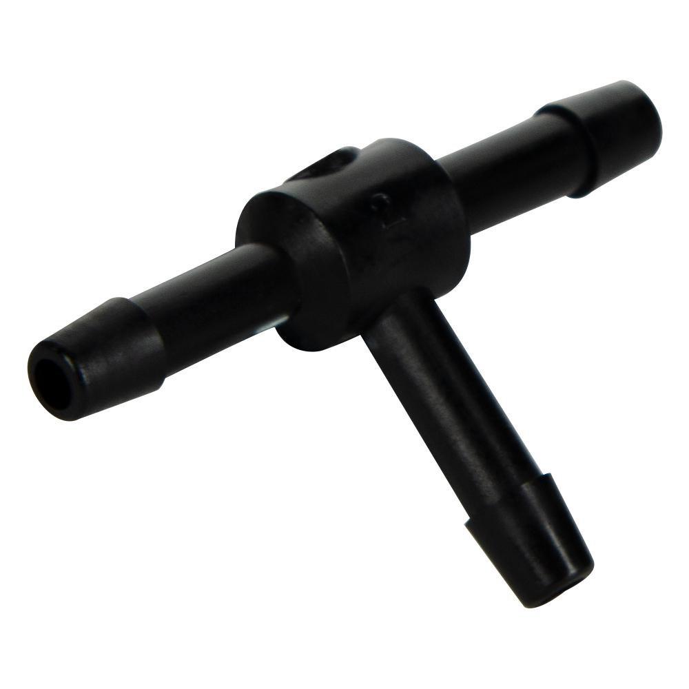 United States Plastic Black ID Hose Barbed Straight HDPE Tee 