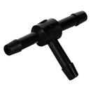 United States Plastic Black ID Hose Barbed Straight HDPE Tee 