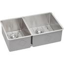31-1/2 x 18-1/2 in. 40/60 Double Bowl Undermount Sink with Drain and Bottom Grid Polished Satin