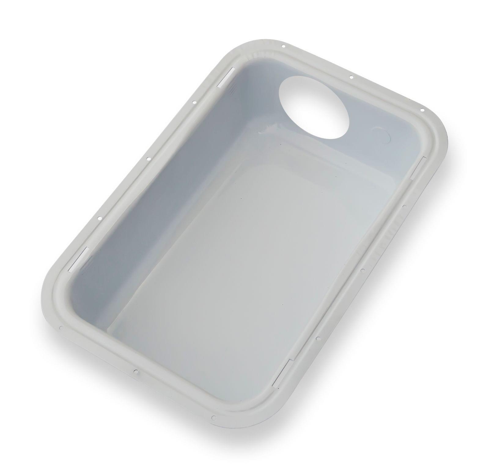 Construction Solutions White Metal Dryer Box Only for 6 x 2 in. Wall 