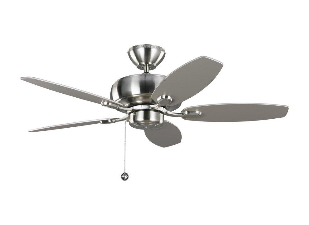 Visual Comfort & Co. Fan Brushed Steel 44 in. 5-Blade Ceiling Fan 