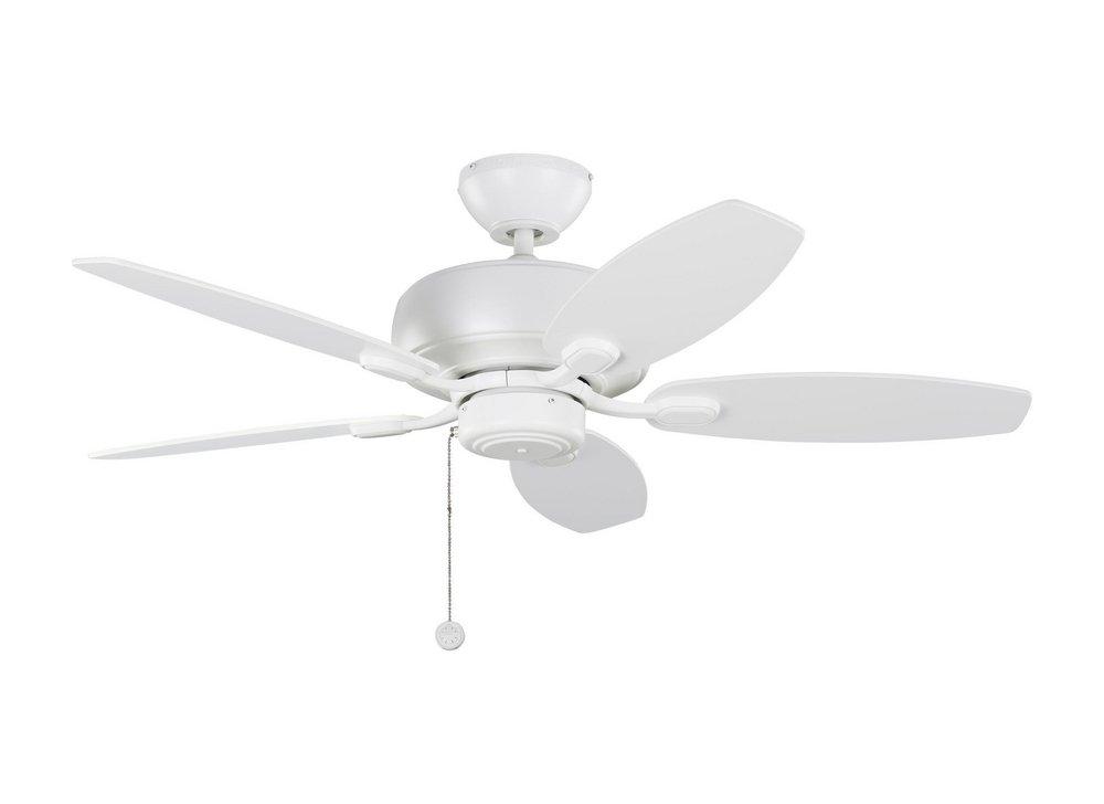 Visual Comfort & Co. Fan Matte White 44 in. 5-Blade Ceiling Fan 