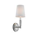 60W 1-Light Wall Sconce in Polished Nickel