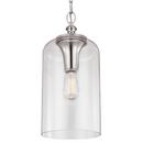 85-1/2 in. 1-Light Pendant in Polished Nickel