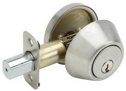 Single Deadbolt in Stainless Steel