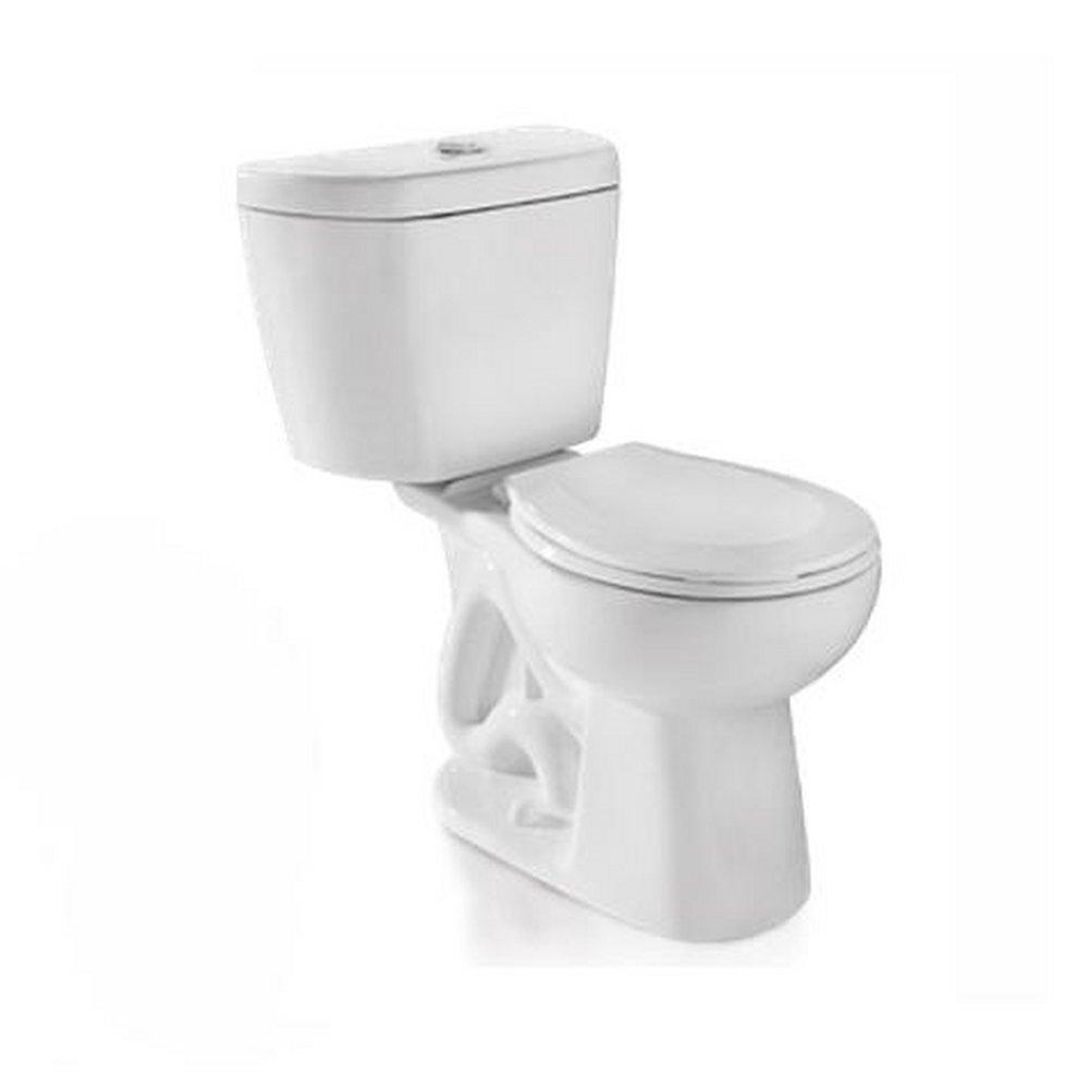 Niagara White 0.8 gpf Round Floor Mount Two Piece Toilet Bowl 