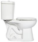 Niagara White 0.8 gpf Round Floor Mount Two Piece Toilet Bowl 