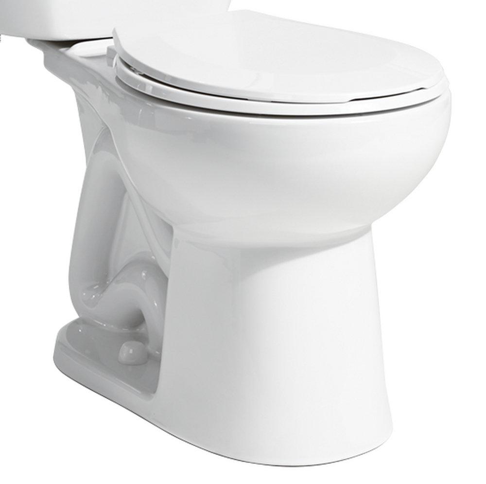 Niagara White 0.8 gpf Round Floor Mount Two Piece Toilet Bowl 