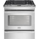 30 in. Dual Fuel 4-Burner Sealed Slide-in Range in Stainless Steel