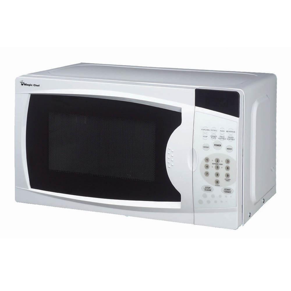 Magic Chef Appliance White 0.7 cu. ft. 700 W Countertop Microwave 