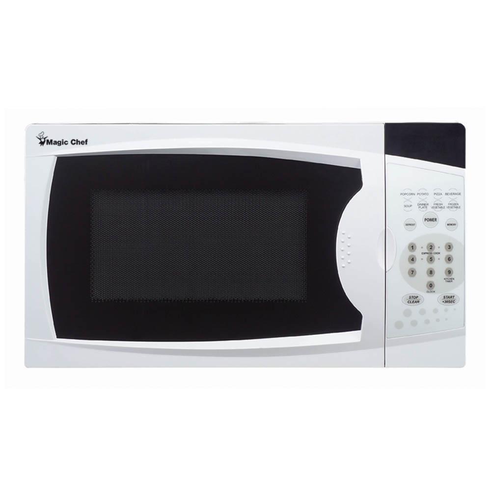 Magic Chef Appliance White 0.7 cu. ft. 700 W Countertop Microwave 