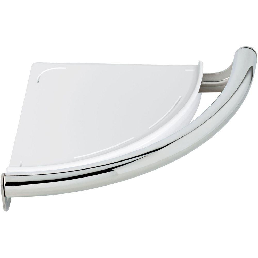 Delta Faucet Chrome 9-1/8 in. Shower Shelf 