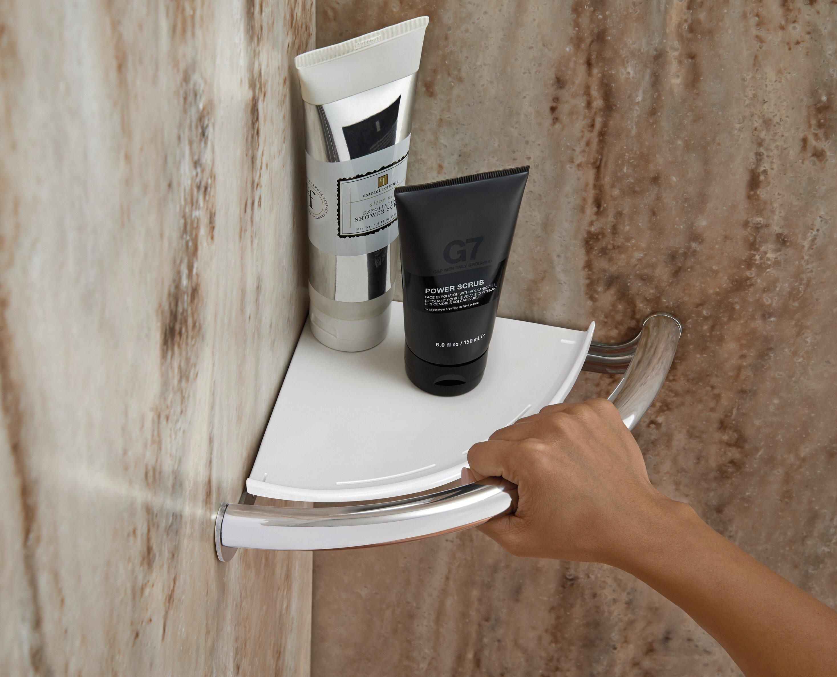 Delta Faucet Chrome 9-1/8 in. Shower Shelf 