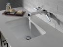 Delta Faucet Chrome Two Handle Wall Mount Widespread Bathroom Sink Faucet 