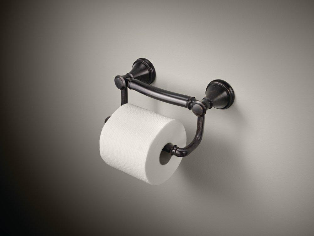 Delta Faucet Venetian Bronze Wall Mount Toilet Tissue Holder 