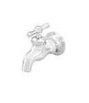 Matco-Norca Chrome Plated Chrome Plated Brass FIP x Plain End Hose Bibb 