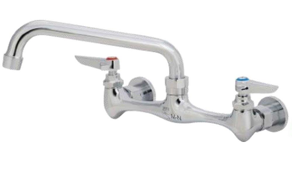 Matco-Norca Polished Chrome Kitchen Faucet with Double-Handle 