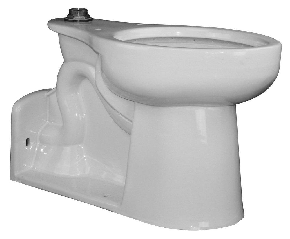 Sloan Valve White 1.6 gpf Elongated Floor Mount Toilet Bowl 