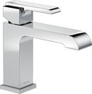 Delta Faucet Chrome Single Handle Monoblock Bathroom Sink Faucet with Metal Pop-Up Drain Assembly