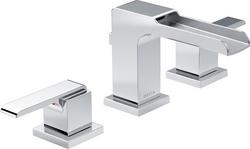 Two Handle Widespread Bathroom Sink Faucet in Chrome