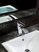 Delta Faucet Chrome Single Handle Monoblock Waterfall Bathroom Sink Faucet with Metal Pop-Up Drain 