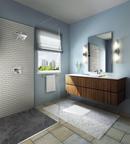 Delta Faucet Chrome Single Handle Monoblock Waterfall Bathroom Sink Faucet with Metal Pop-Up Drain 