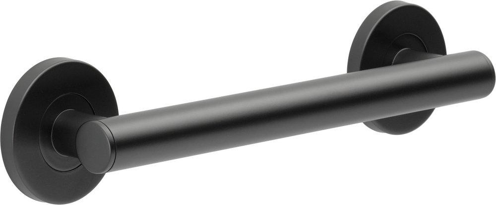 Brizo Matte Black 12 in. Grab Bar 