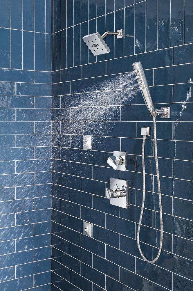 Delta Faucet Chrome Tub and Shower Diverter Valve with Single Lever Handle 