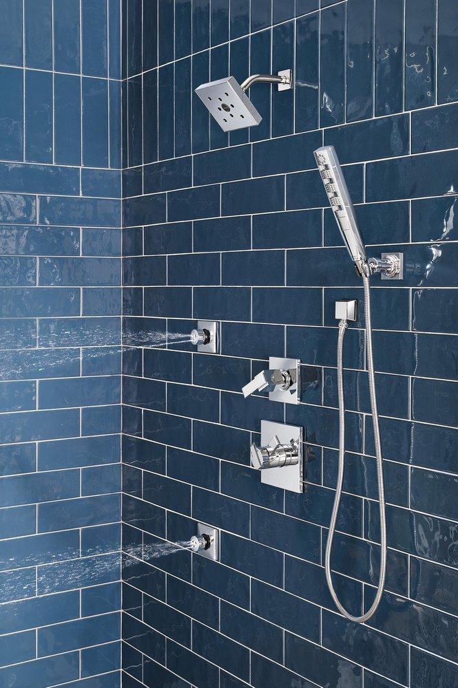 Delta Faucet Chrome Tub and Shower Diverter Valve with Single Lever Handle 