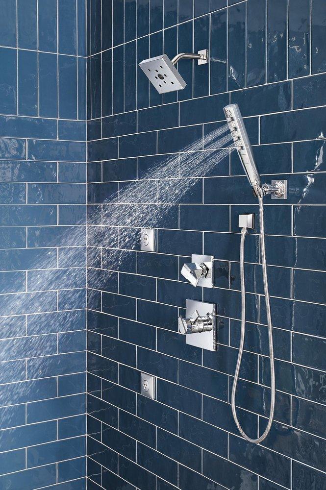 Delta Faucet Chrome Tub and Shower Diverter Valve with Single Lever Handle 