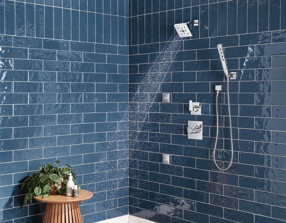 Delta Faucet Chrome Tub and Shower Diverter Valve with Single Lever Handle 