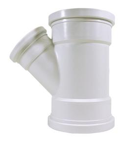 6 x 6 x 4 in. Gasket PVC Double Sewer Wye