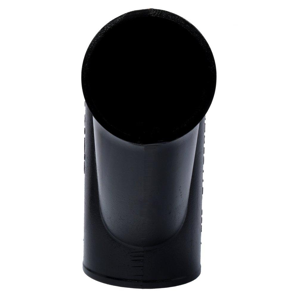 Black No Hub Cast Iron Reducing 1/8 Bend Combination Wye 