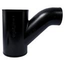 Black No Hub Cast Iron Reducing 1/8 Bend Combination Wye 