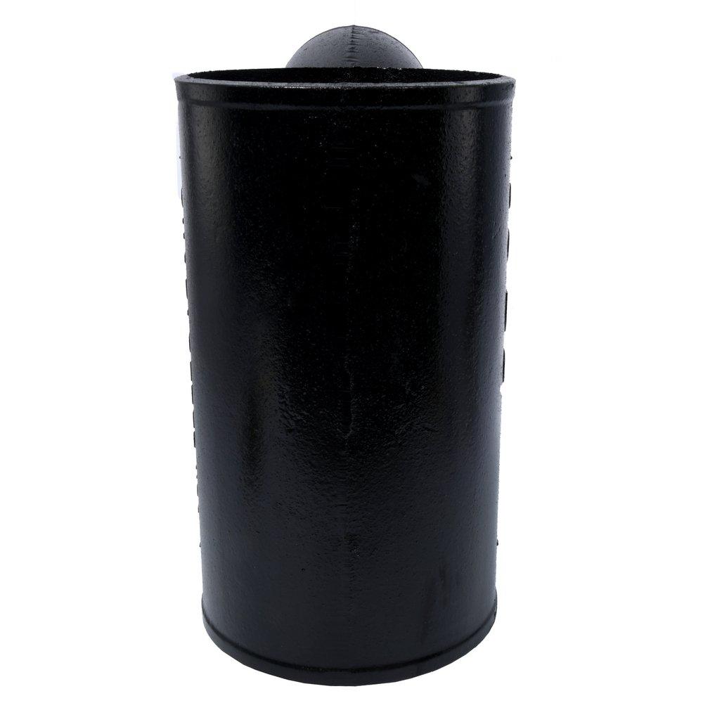 Black No Hub Cast Iron Reducing 1/8 Bend Combination Wye 