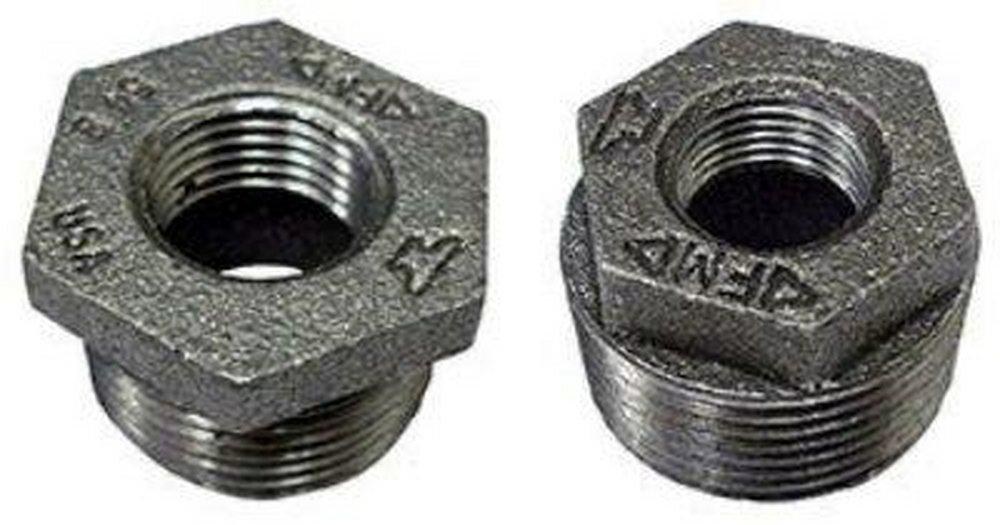 4 X 1-1/4 Galvanized Cast Iron HEX Bushing 