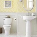American Standard White 1.28 gpf Round Toilet 