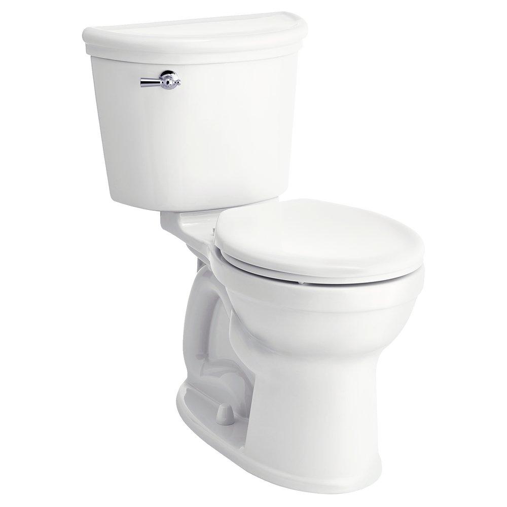American Standard White 1.28 gpf Round Toilet 